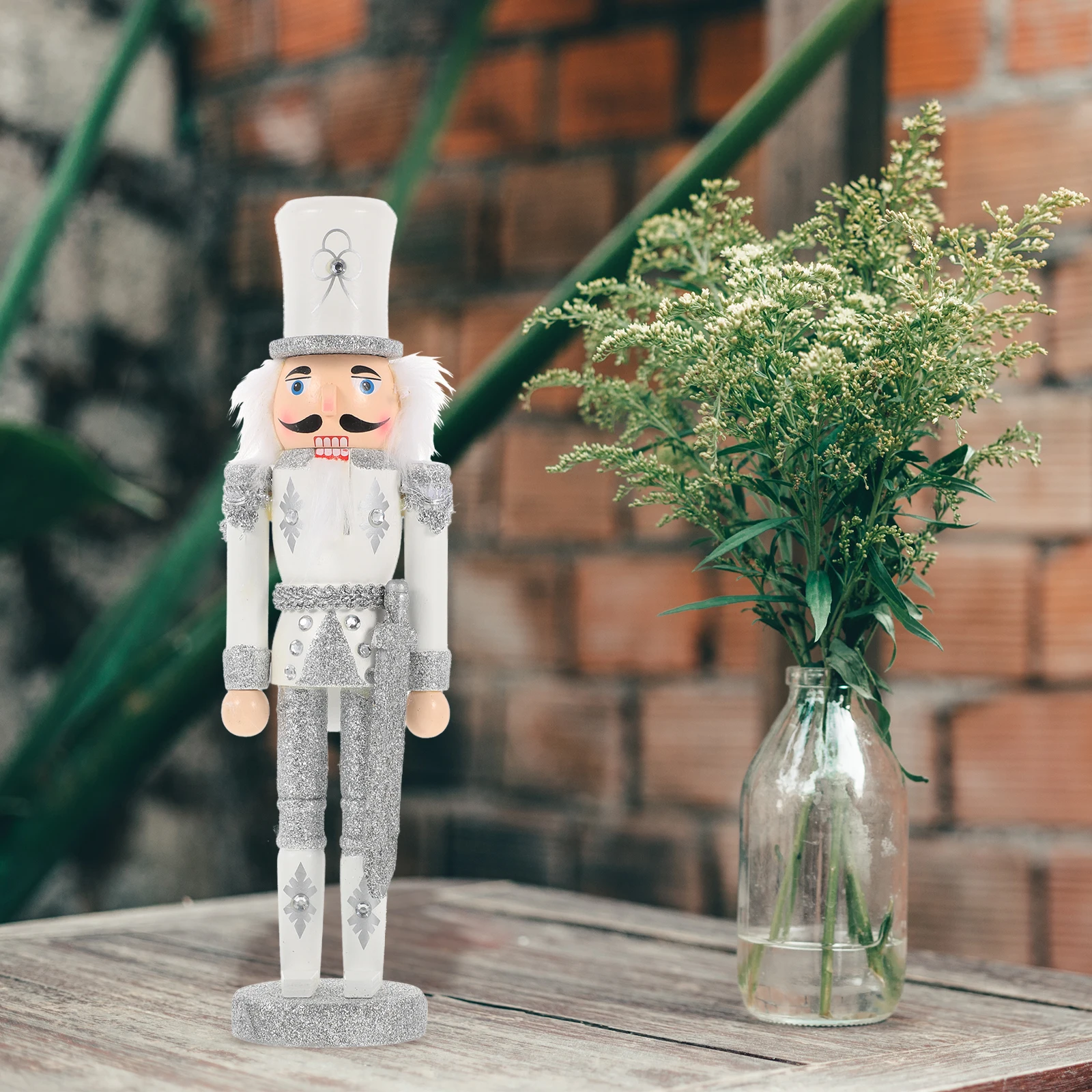 

Nutcracker Ornament Mini Figurine Traditional Crafts Soldier Decoration Wood Nutcrackers Figures Gifts