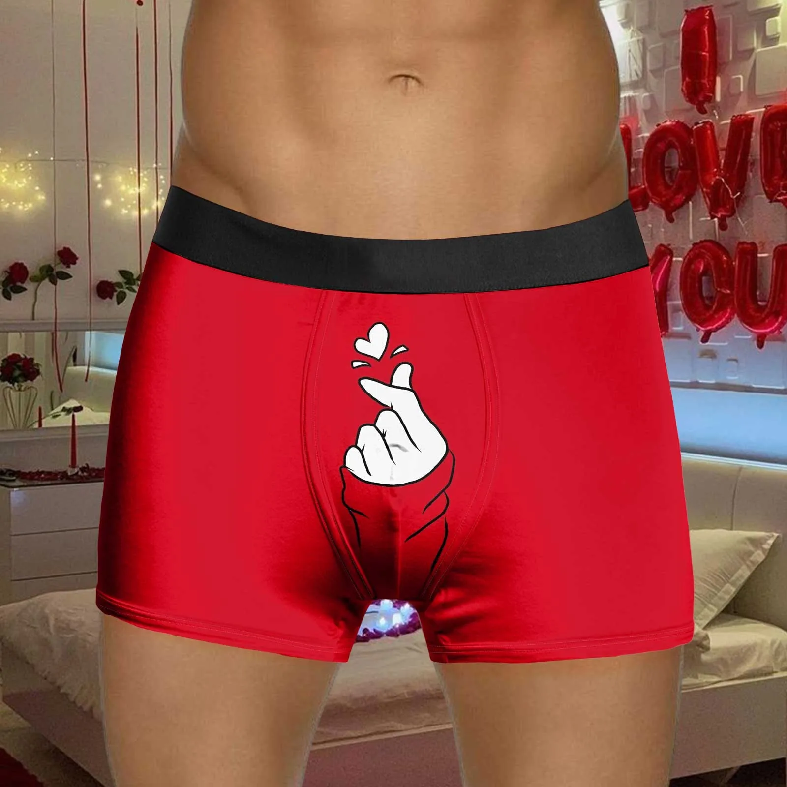 Boxer Men Underwear Fashion Creative Funny Cartoon Underpants Man Panties Boxershorts Valentines Day Sexy Panties Gifts