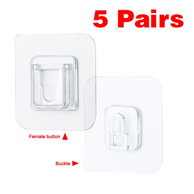 10PCS Double-sided Adhesive Wall Hooks For Home Life Hangging Accessory