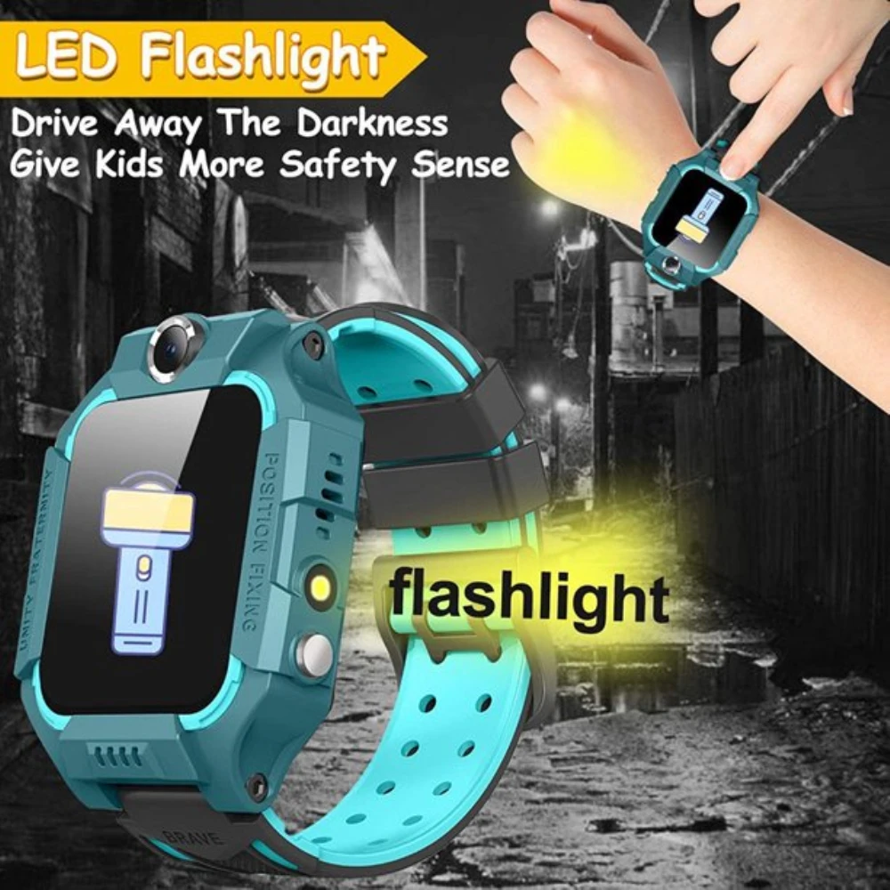 Waterproof Design Smartwatch For Kids Sos Function Sim Card Watch Compatible With Ios And Android Photo Feature Kids Gift