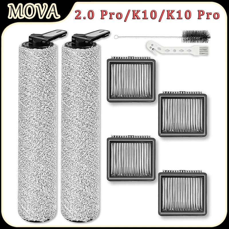 For Dreame MOVA 2.0 Pro/K10/K10 Pro Dry Wet Wireless Vacuum Cleaner Accessories Roller Brushes Filters Replacement Parts