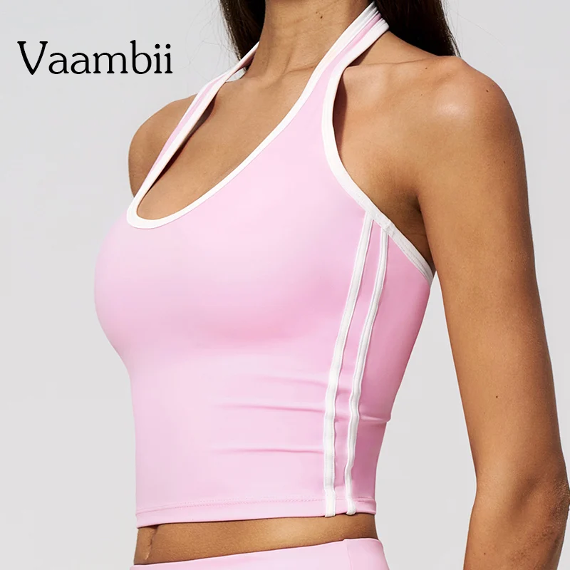 Vest Ladies Running Fitness Shirt Quick Dry Sports Shirt Woman Crossfit Exercise Training Sleeveless Yoga Tops
