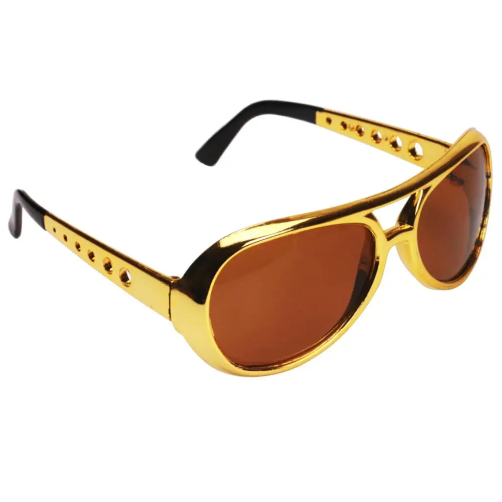 Rocker Star Chrome Sunglasses Unique Party Eyewear Fancy Glasses for Hallowmas Unisex Costume Festival