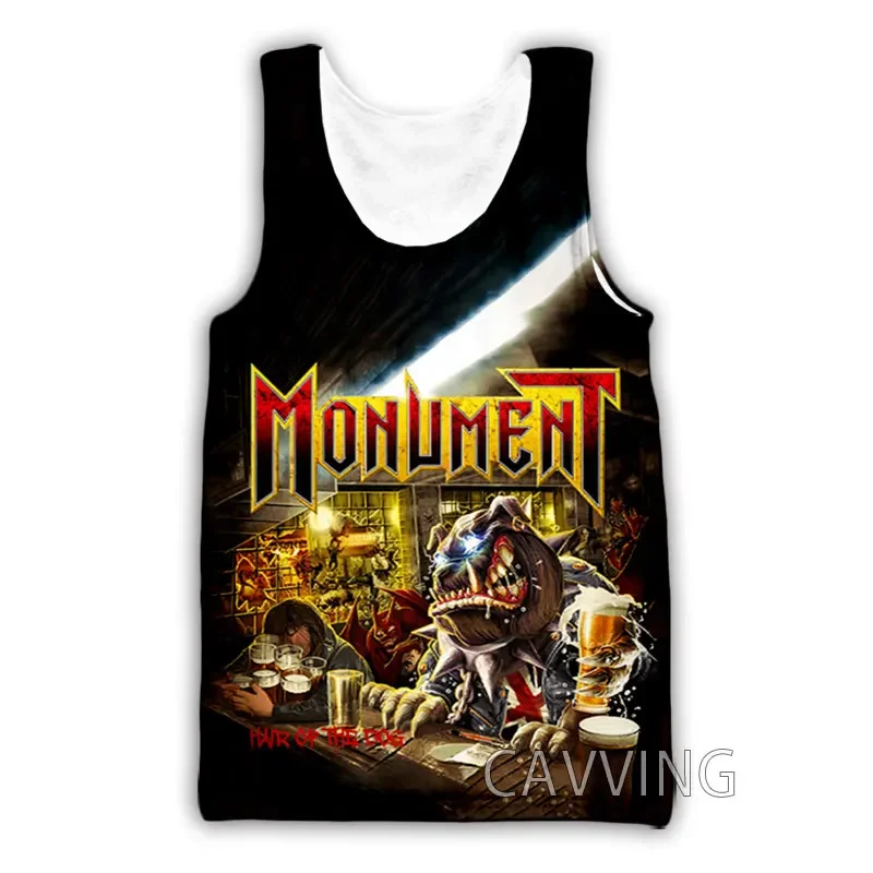 CAVVING 3D Printed  Monument Rock  Band  Tank Tops Harajuku Vest  Summer Undershirt Shirts Streetwear for Men/women