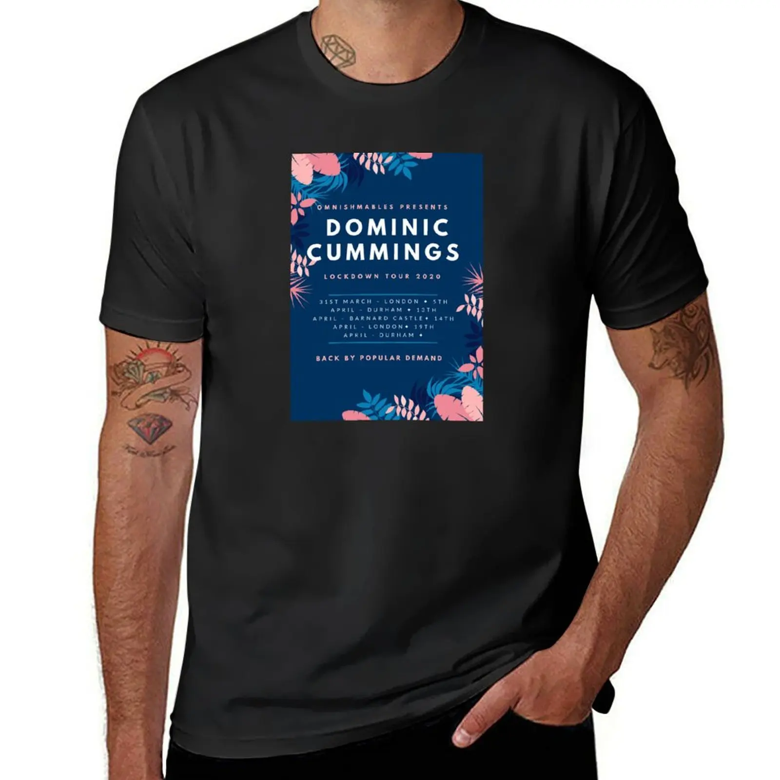 Футболка Dominic cumming Lockdown Tour [фестиваль плакатов], новинка, футболка с индивидуальным дизайном, летний топ, блузка, мужские хлопковые футболки