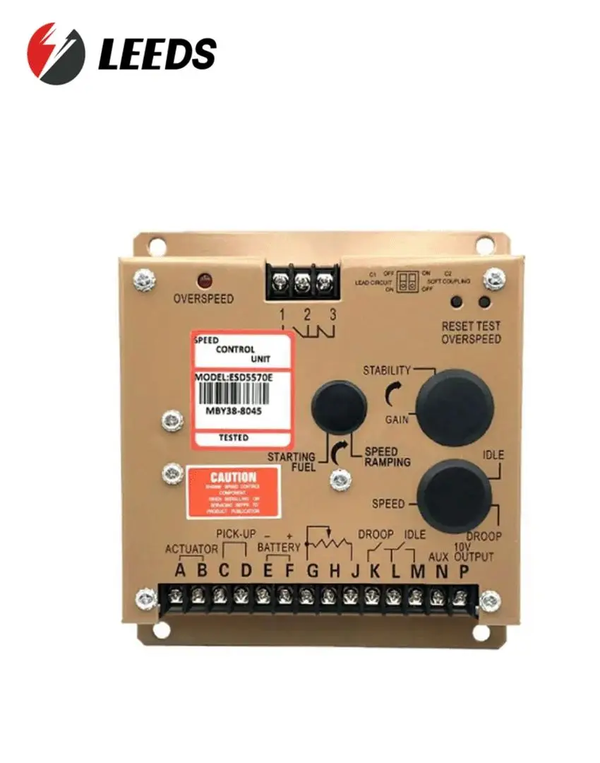 The ESD5570E speed controller, an electronic speed control component for diesel engines, is compatible with Cummins generator s