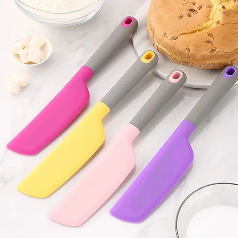 Espátula grande de silicona resistente al calor, utensilio de cocina antiadherente para hornear, mezclar, cocinar y raspar crema de pasteles, 1 ud.