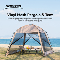 Large Camping Tent 4-8 Person, Waterproof Windproof Sun Shelter, Instant Setup 210D Oxford Fabric for Beach Picnic Summer