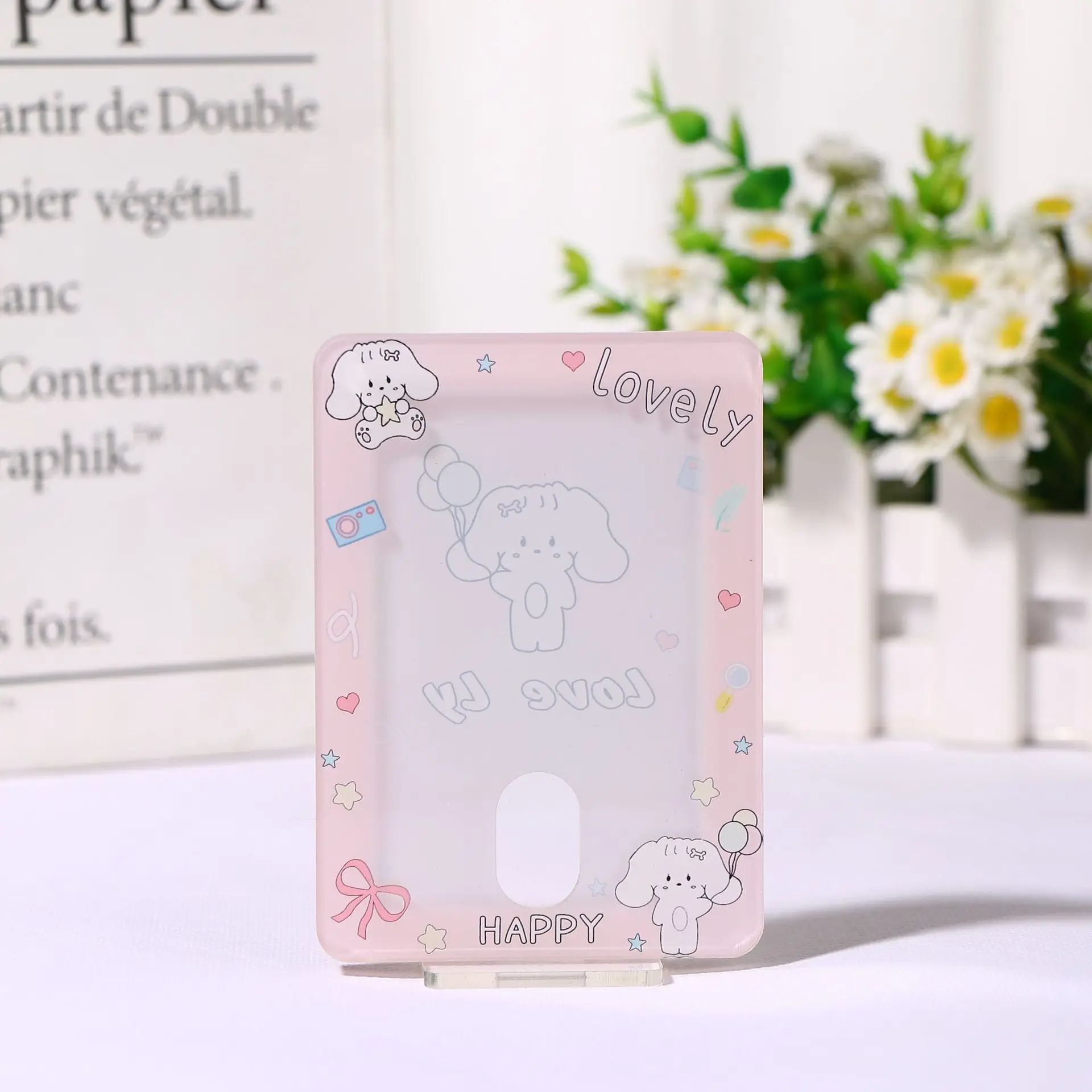 Annual Dog Small Display Stand, Brick, Standing Goupan Desktop Cover, Protective Card Cover
