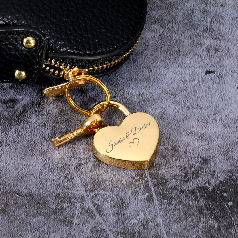 Custom Padlock Couple Heart Lock Personalized Name Date Engraved with Our Story So Far Anniversary Gifts for Lover Boyfriend Her