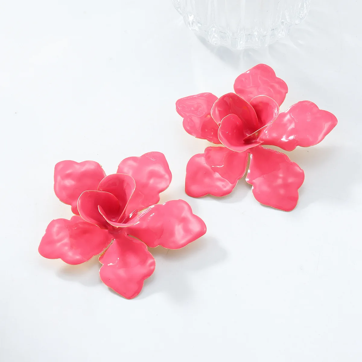 

ZAA Elegant Women Jewelry High Quality Enamelled Flower Earrings 2025 Trend Holiday Party Accessories Charm Girl Gifts