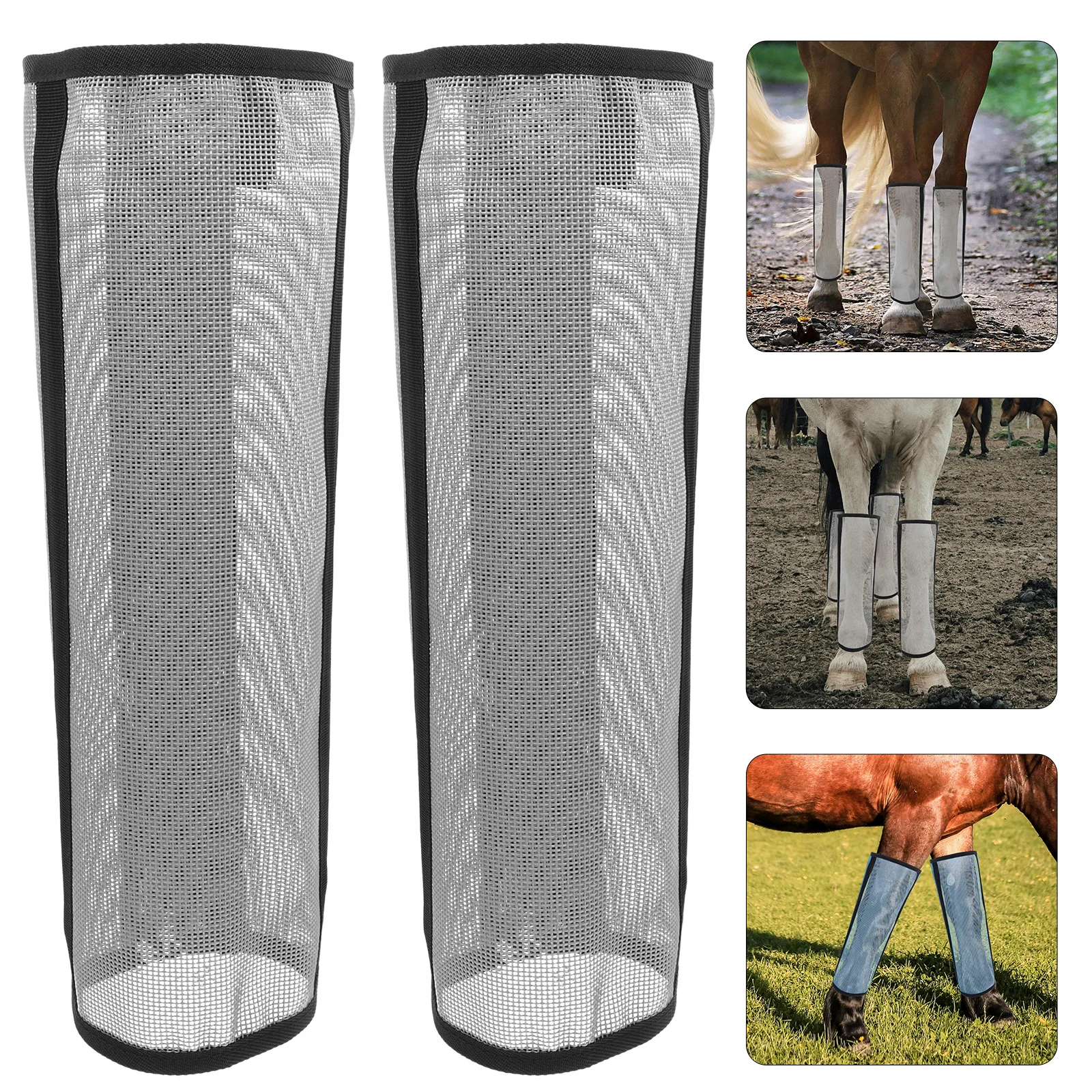 4Pcs Stiefel Hohe Effizienz Mesh Fly Boot Schützende Atmungsaktive Bein Abdeckungen Pferd Pflege Reitsport Liefert