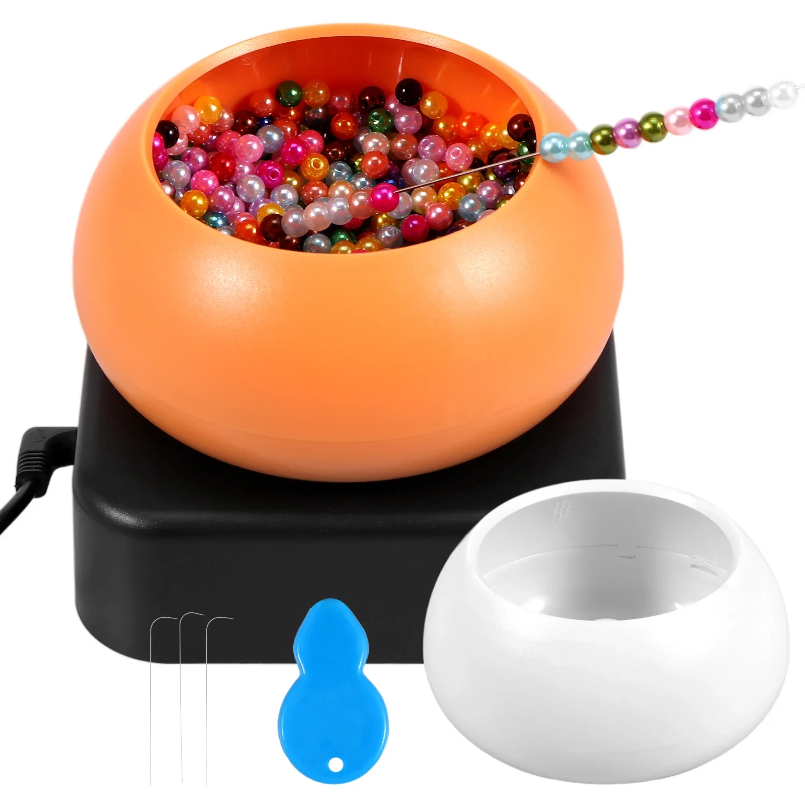 

Automatic Bead Spinner USB Beading Bowl Spinner Kit Adjustable Speed Spin Bead Loader for Making Waist Beads Bracelets Jewelry