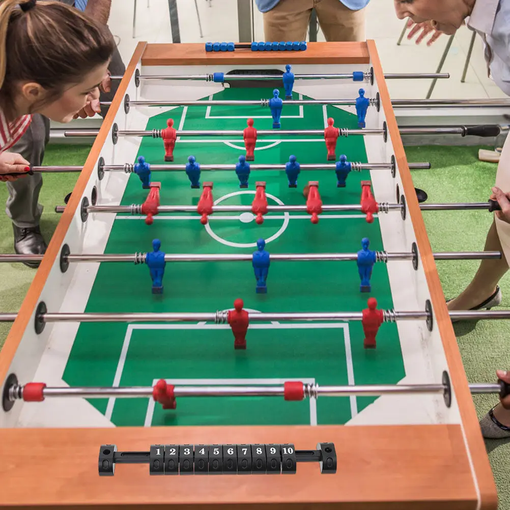 

2Pcs Foosball Score Counters Sturdy Plastic Table Soccer Scorekeepers Multipurpose Scoring Bars for Table Football Game