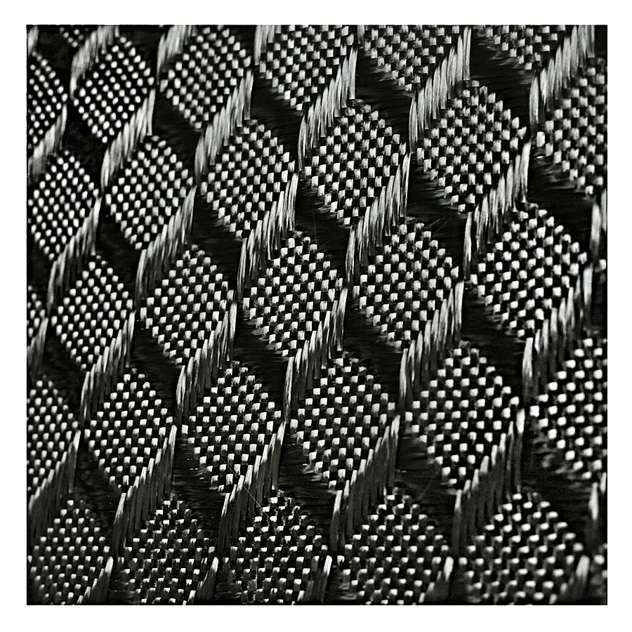 1,5m Breiter Jacquard-Karo-Kohlefaserstoff mit 3D-Quadratdesign für Autos, Gepäcktaschen, Outdoor, Heimdekoration, Schuhe und Industrielle Anwendungen