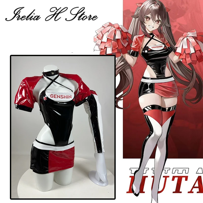 

Irelia H Store Genshin Impact Hutao Cosplays Cosplay Hutao Sexy Racing Suit Cosplay Costume Sexy lingeries PU bikini