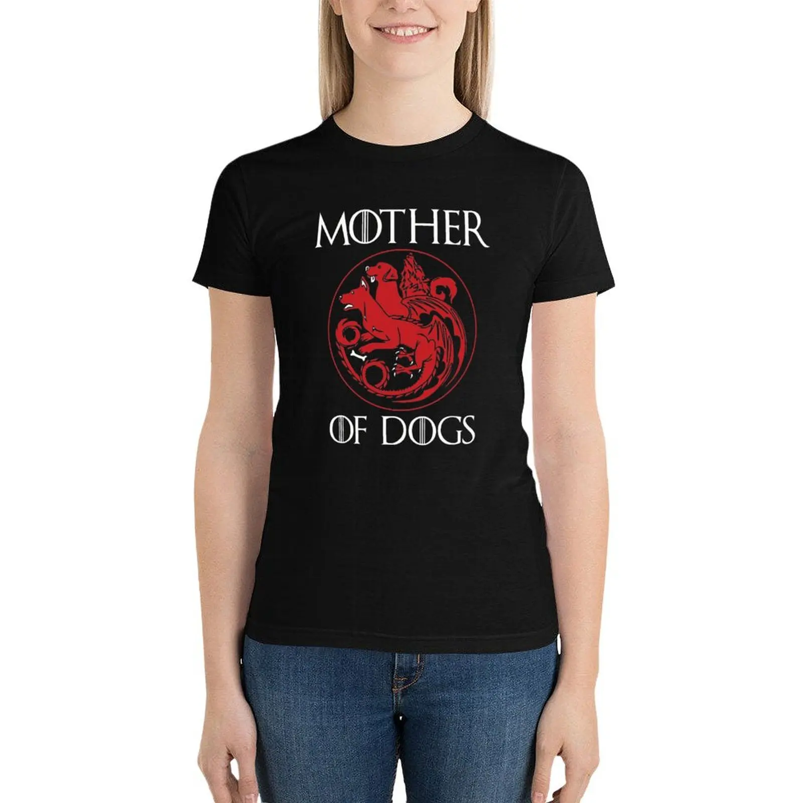 

Mother of Dogs Hot T-Shirt plus size tops vintage clothes Blouse Women's t-shirt