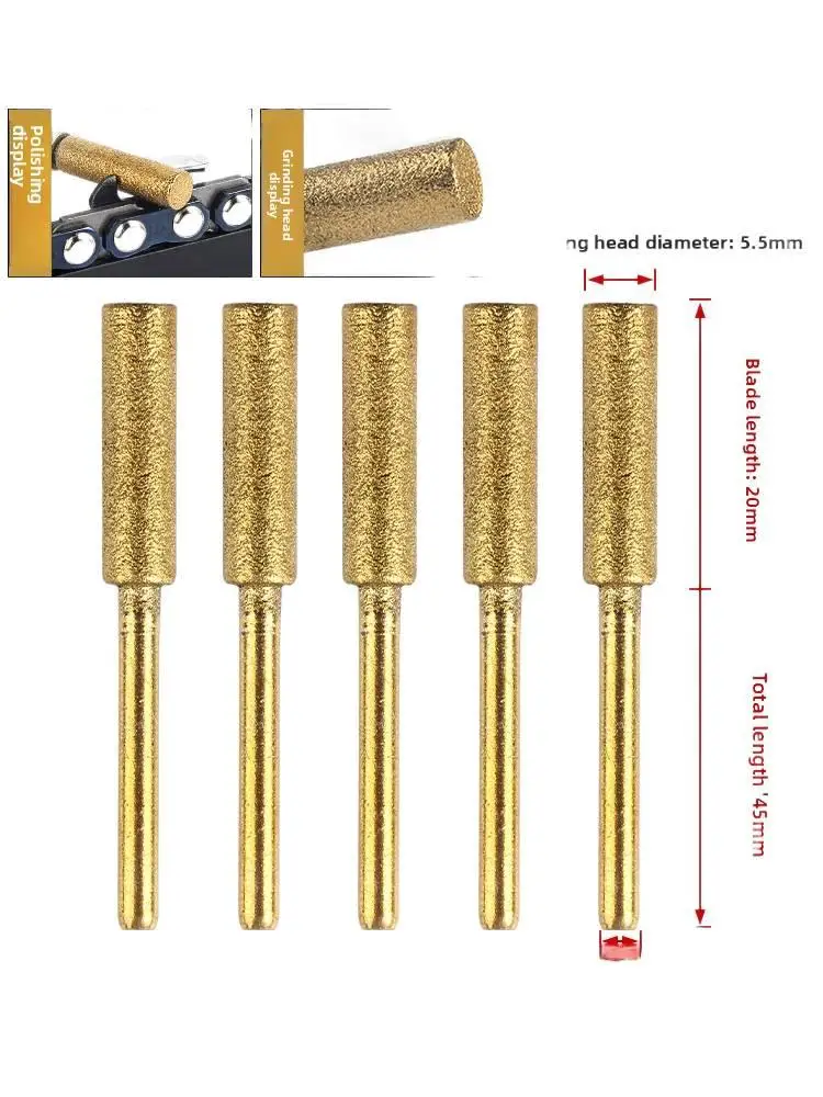대형 전기톱의 5.5mm 티타늄 코팅 골드 그라인딩 헤드에 적합 [2개] 액세서리