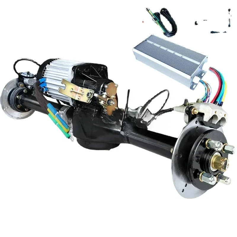 Electric Tricycle Rear Axle Assembly 60V72V3000W High-Power Motor Integrated Brake Level Disc Modification Drive