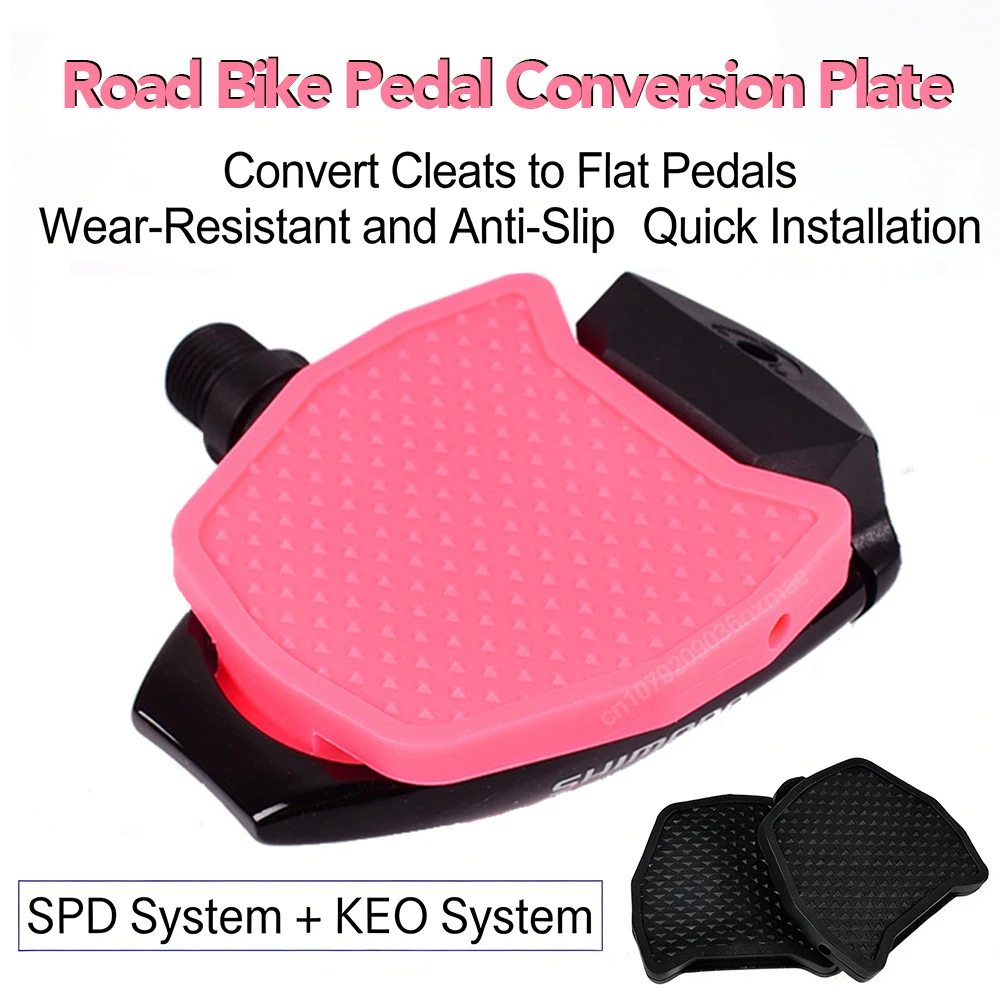 Road Bike Clipless Pedals Bicycle Lock Pedal Converter Application SPD KEO Pedal Adapter Ultralight Fit Shimano SPD KEO