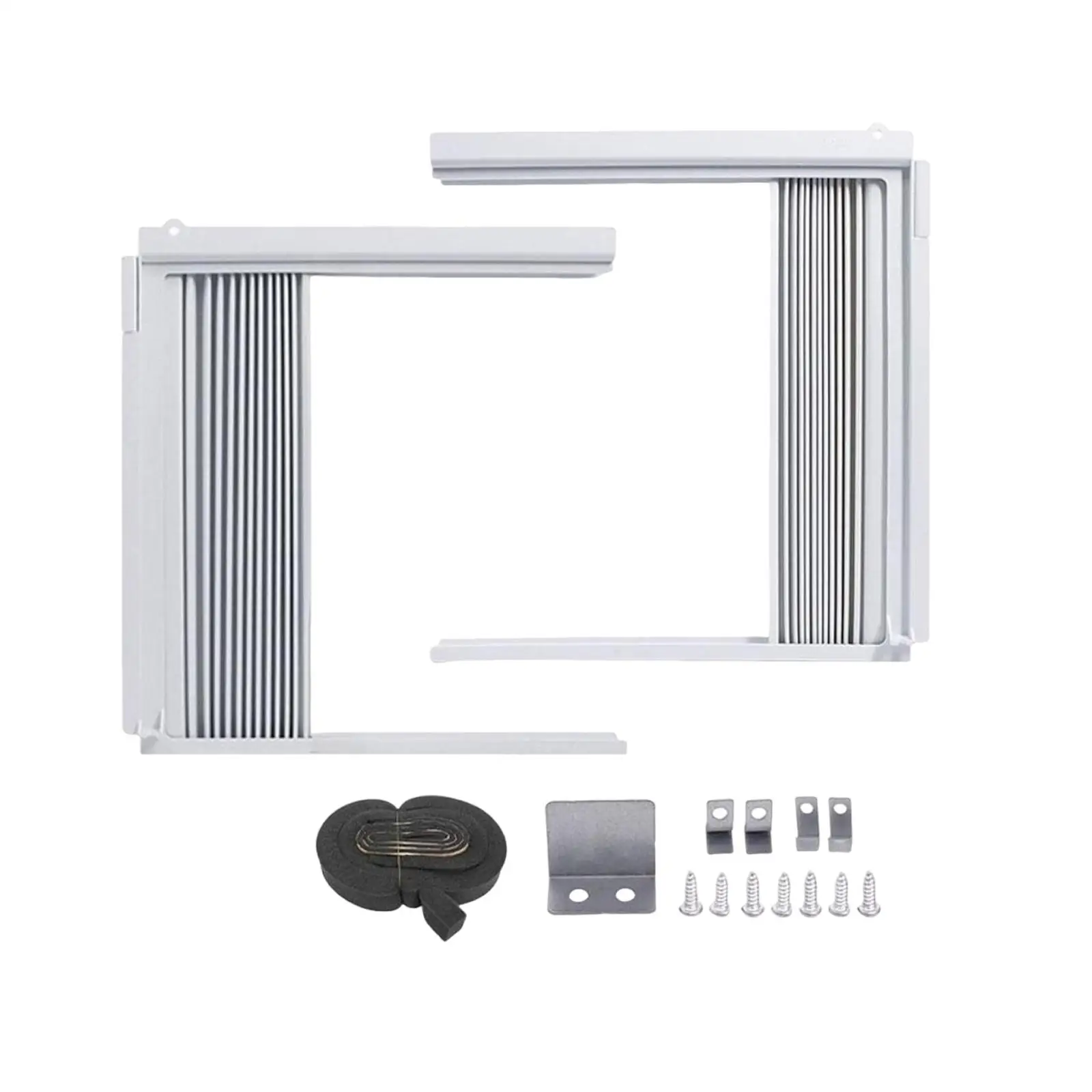 

Window Side Panel Frame Kit Surround Insulation Panels ,Low Noise, Adjustable Units Window Sealed for Summer and Winter
