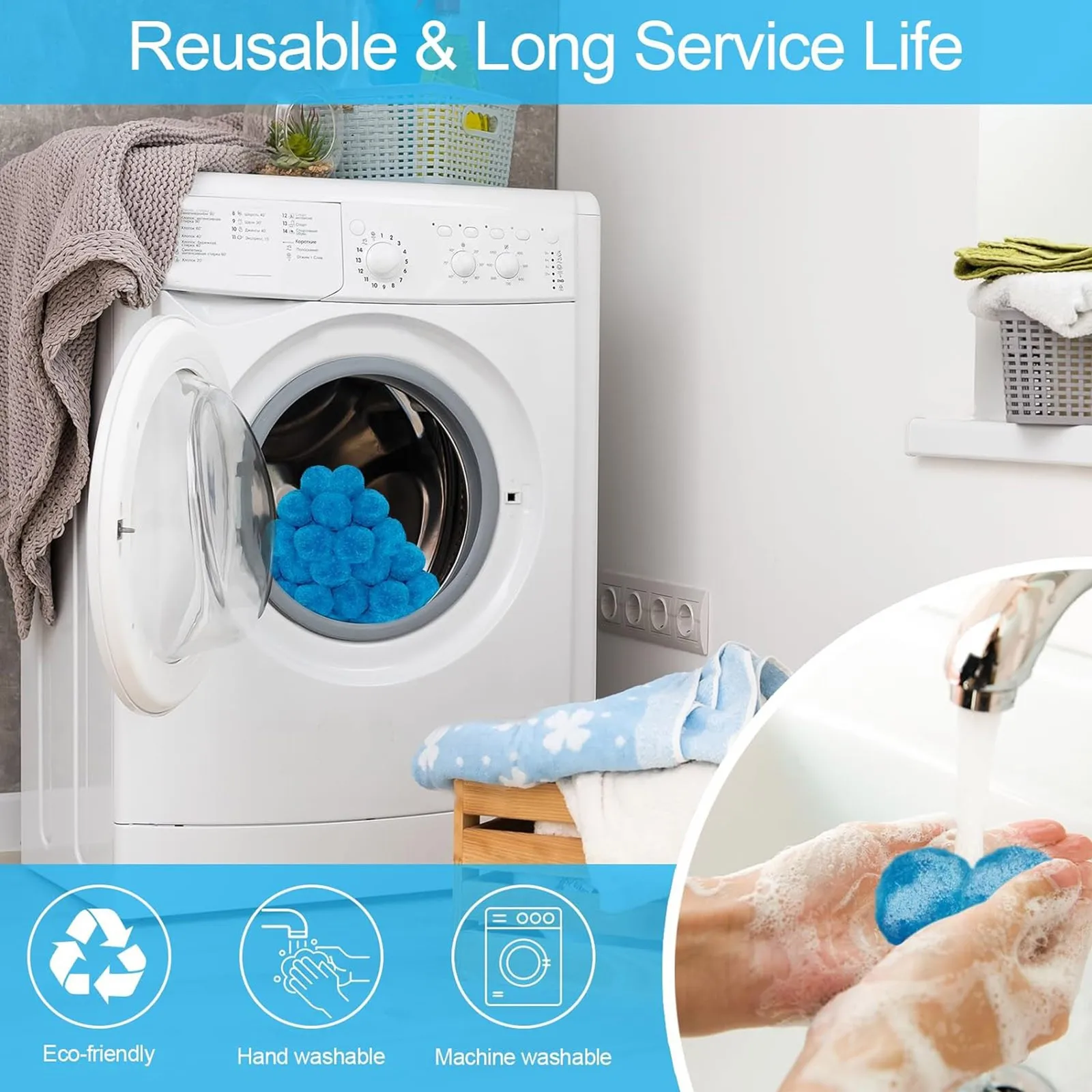 Bola de filtro para banheira de hidromassagem, durável, fibra confiável, filtro de spa, areia, alternativa, suprimentos domésticos, bola de filtro reutilizável