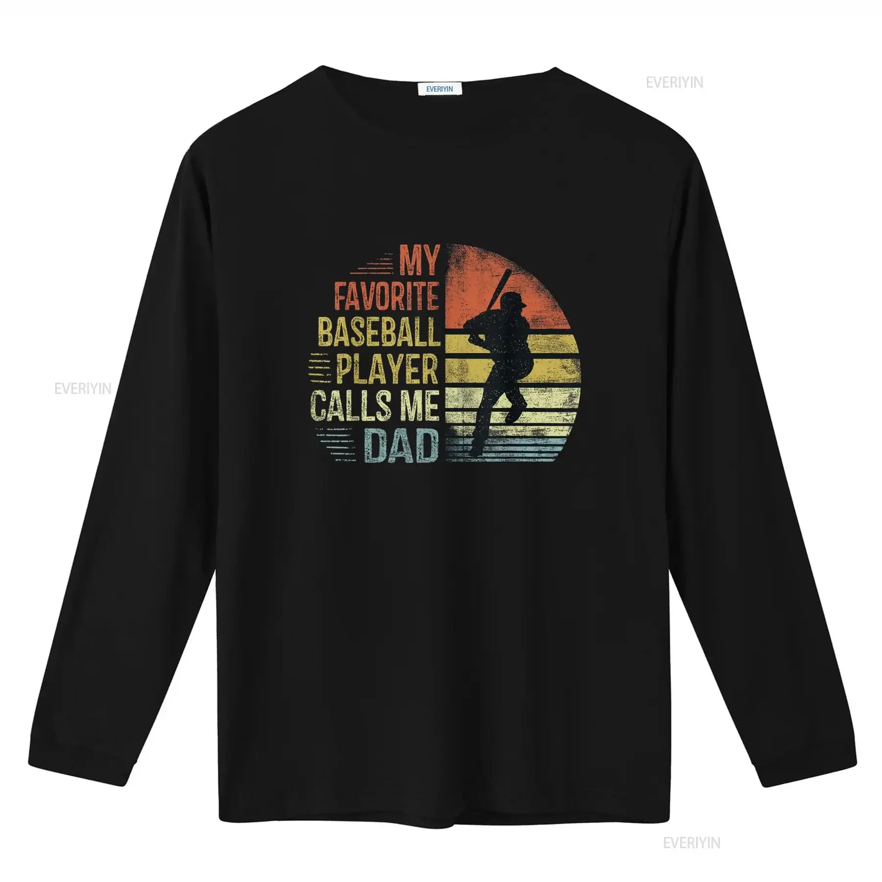 لاعب البيسبول المفضل لدي يدعوني أبي تي شيرت بابا مصمم ملابس عتيقة مغسولة موضة ملابس الشارع الشهير جرافيك ناعم #3