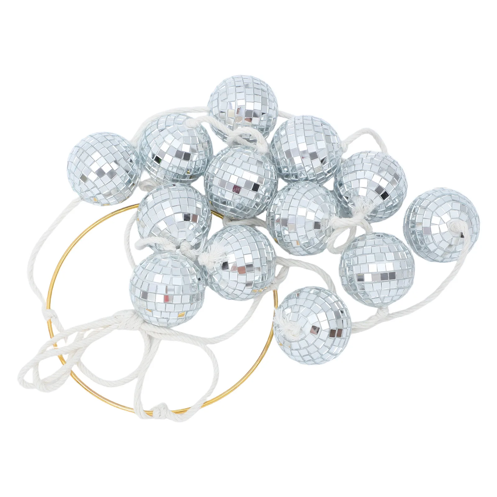 

Disco Balls Hanging Ornament Mirror Ball Wind Chime Party Props Garden Patio Decor Sun Catcher Indoor Window Decor