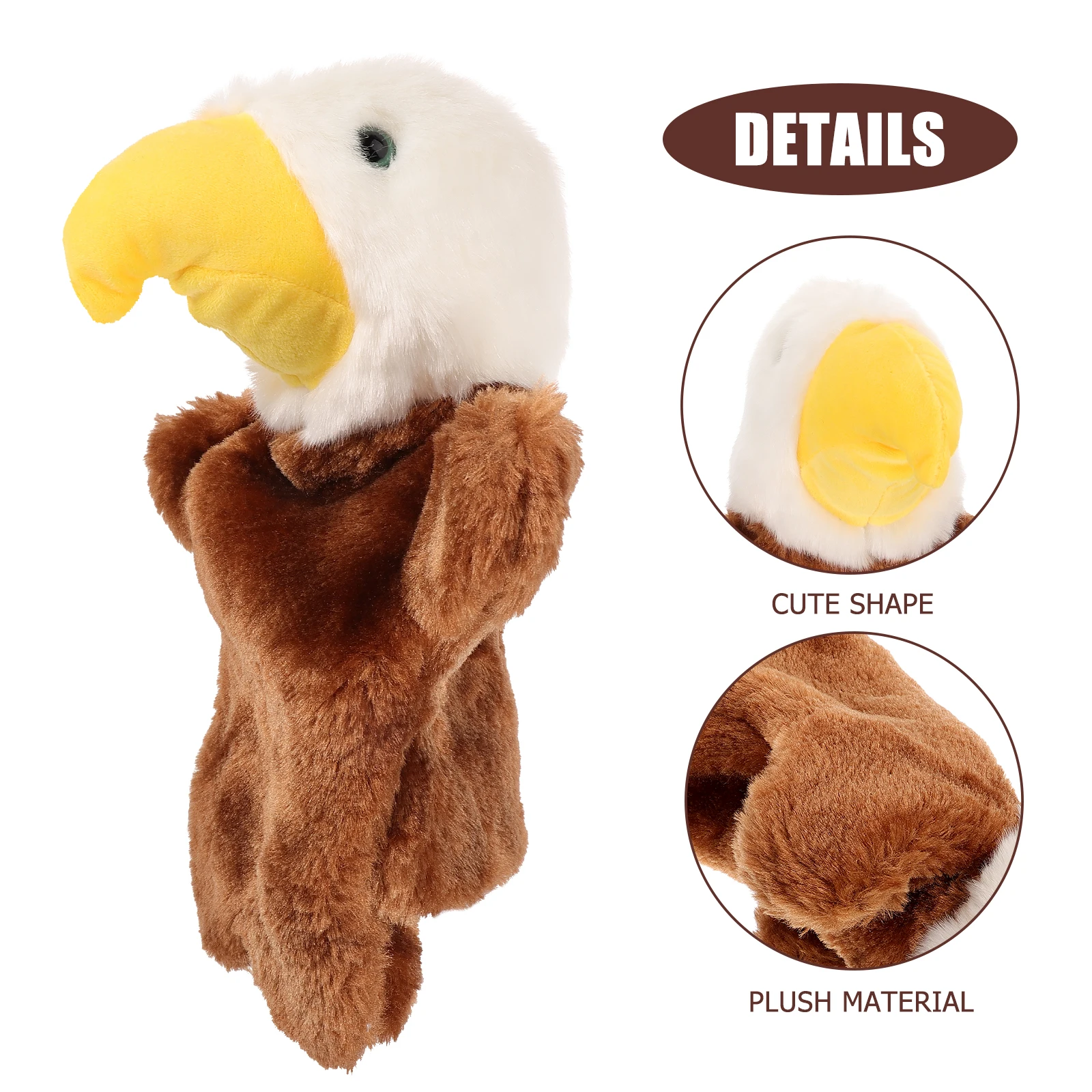 Juego interactivo seguro con mano de águila, mejora la comunicación, regalo de unión para padres e hijos, marioneta de Animal de simulación