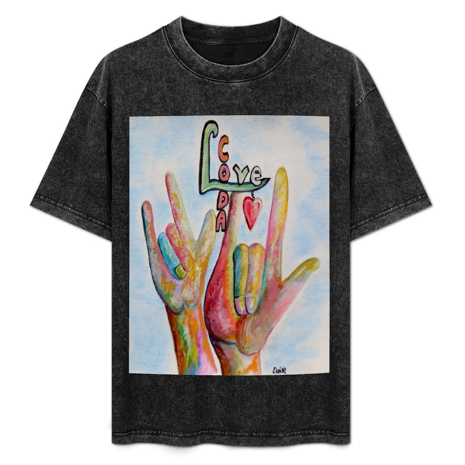 

CODA - Children of Deaf Adults T-Shirt Labor Work Casual T-Shirt