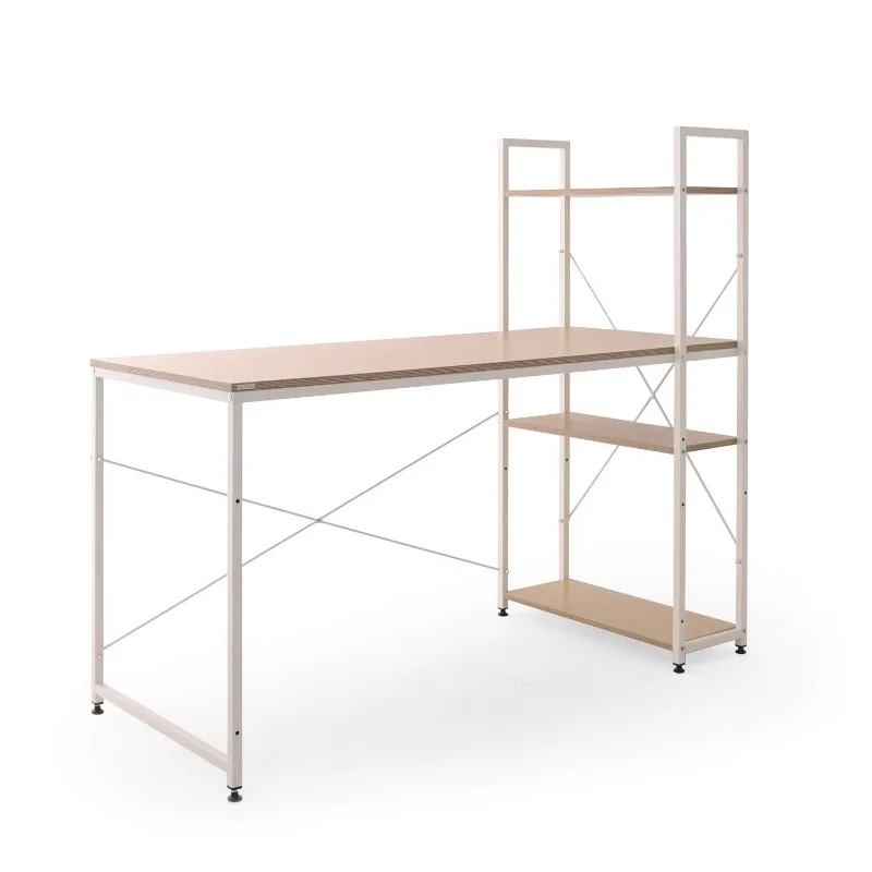

Modern simple H-shaped bookshelf table desktop laptop computer table storage
