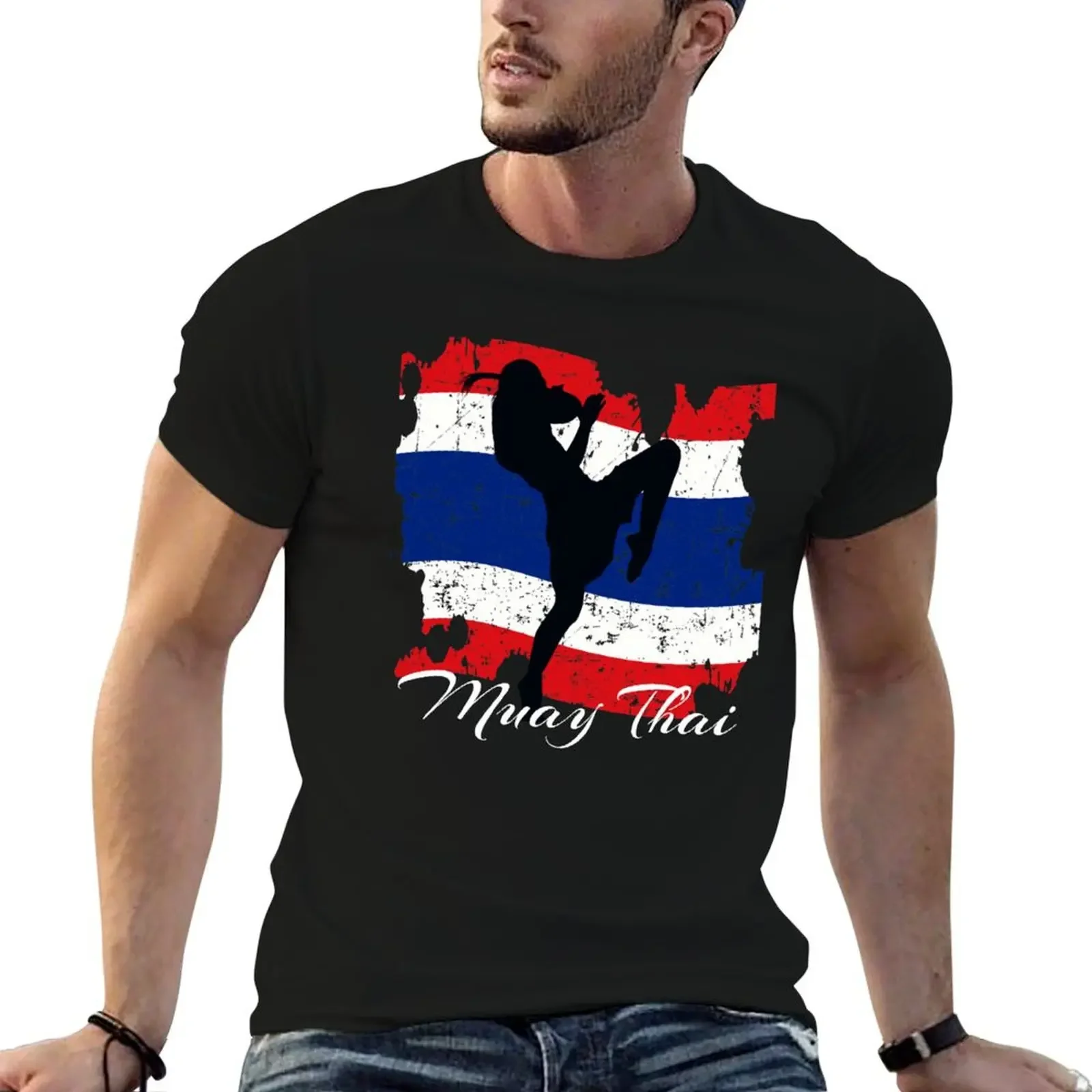 

Muay Thai T-Shirt vintage graphic tee basketball graphic tees anime clothes graphic t shirt vintage Men's t-shirts