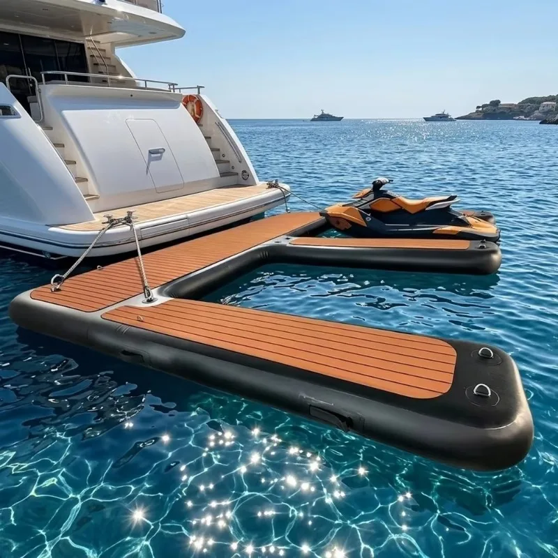 Durable Seam Bonded E Shaped Por  Jet Ski Pontoon Dock Slip Water Floating Mat for Boat