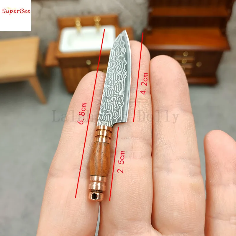 Dollhouse Mini Simulation Kitchen Knife/Various Styles of Knives for Dollhouse Miniature Items Furniture Decoration Accessories