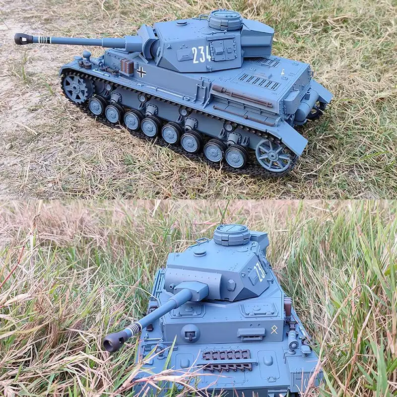 Coolbank Henglong ขนาดกลางรีโมทคอนโทรลจําลองถังของเล่น Multi-Functional COMBAT RC ถังรุ่นรถสําหรับชาย