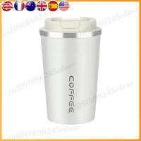 380ml/500ml Coffee Mug 304 Stainless Steel Vacuum Drinking Glass Environmentally Direct Drinking Water Bottle for Travel Sports
