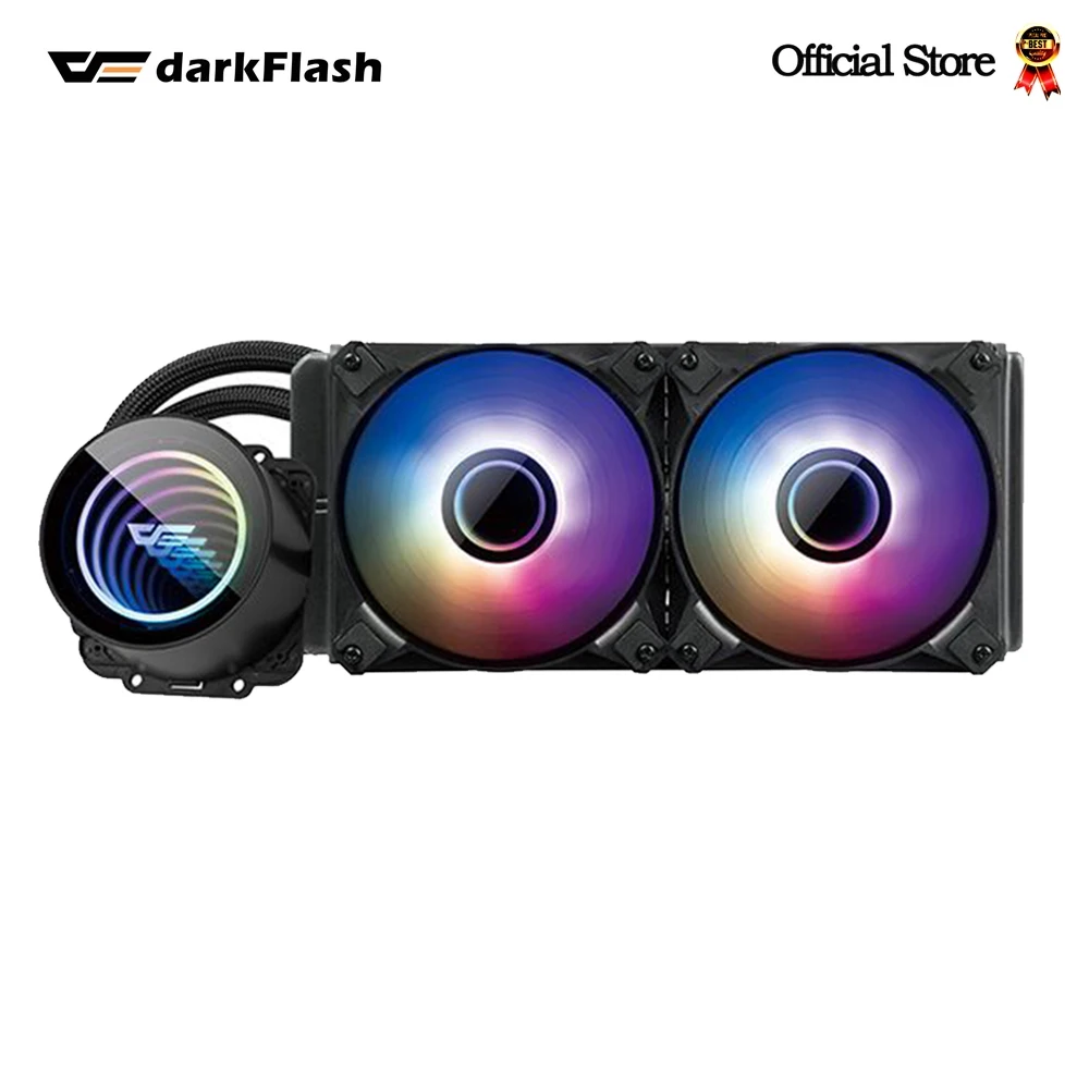 Darkflash 240 мм Infinity Liquid CPU Cooler Space 4 Pin Pwm 3 Pin 5V Sync для Intel и Amd