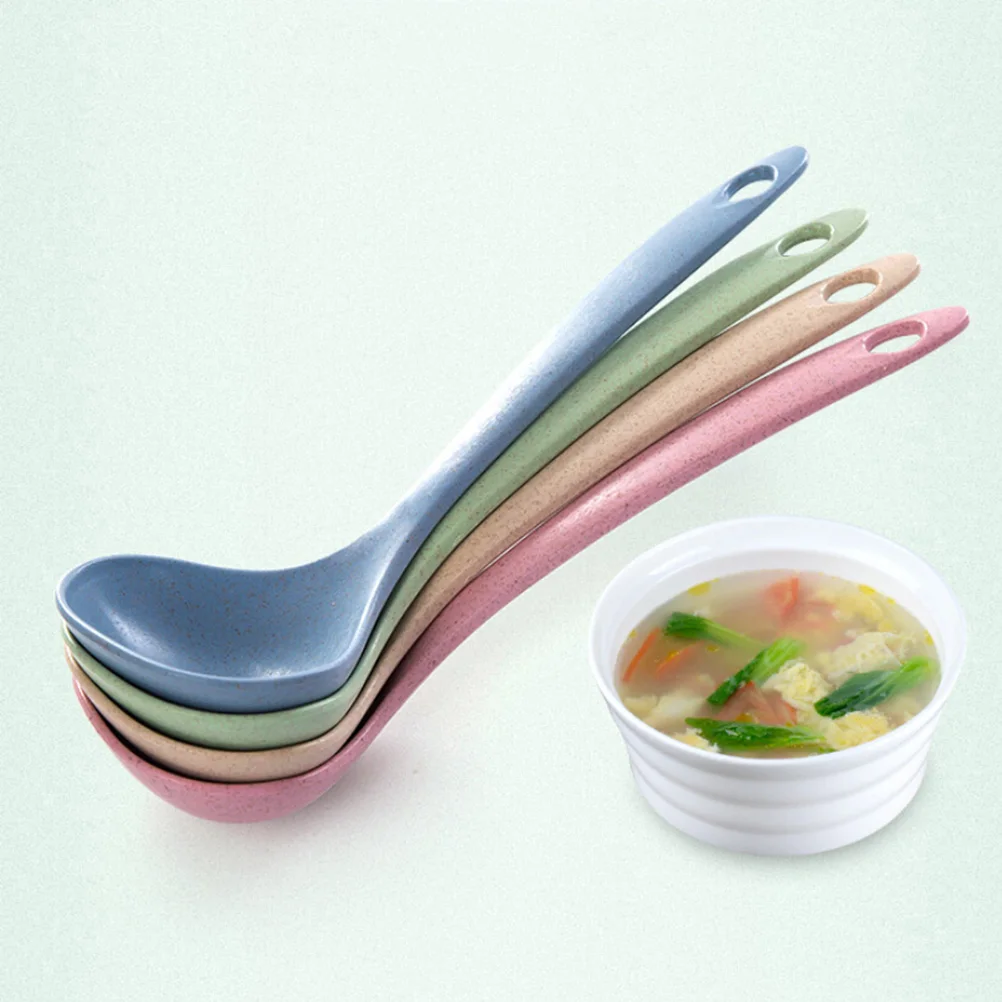 

Ladle Straws Drinking Coffee Soup Chinese Spoons Reusable Silverware Gravy Japanese Serving Slomka