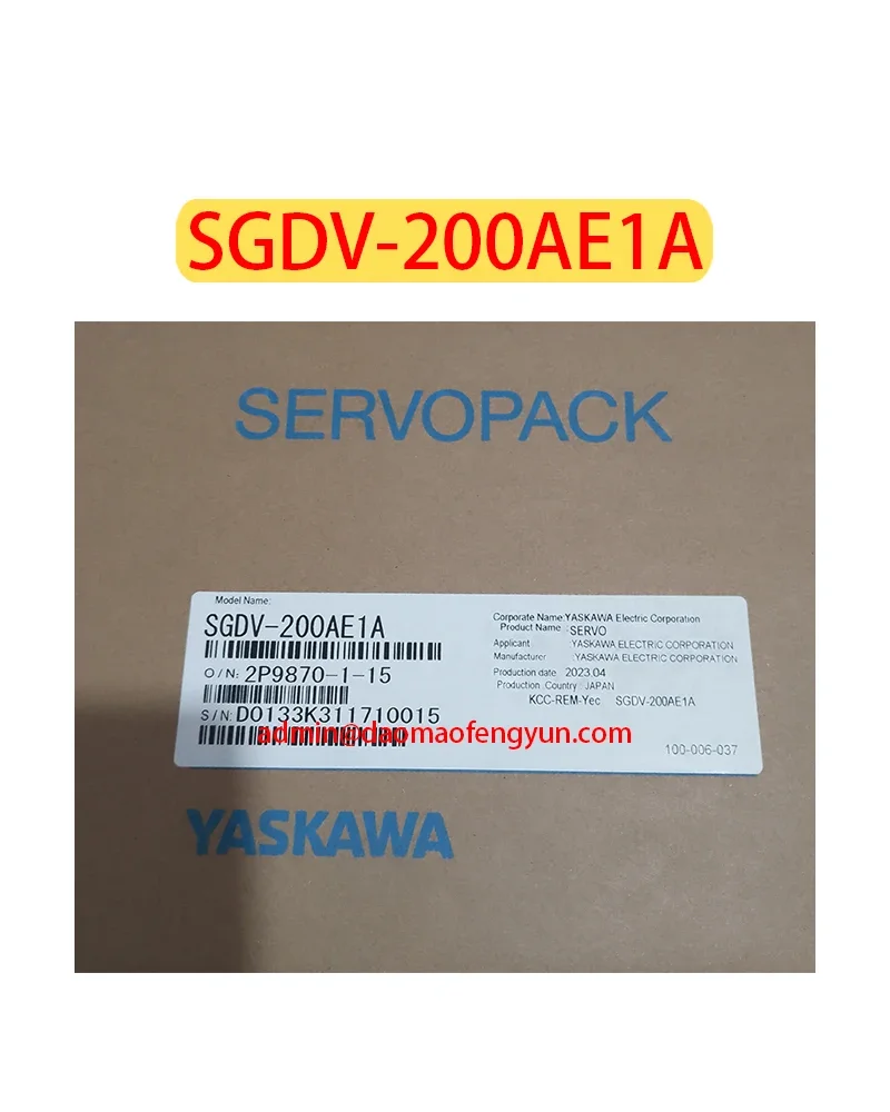 

SGDV-200AE1A Brand new Servo Drive SGDV 200AE1A，Fast shipping