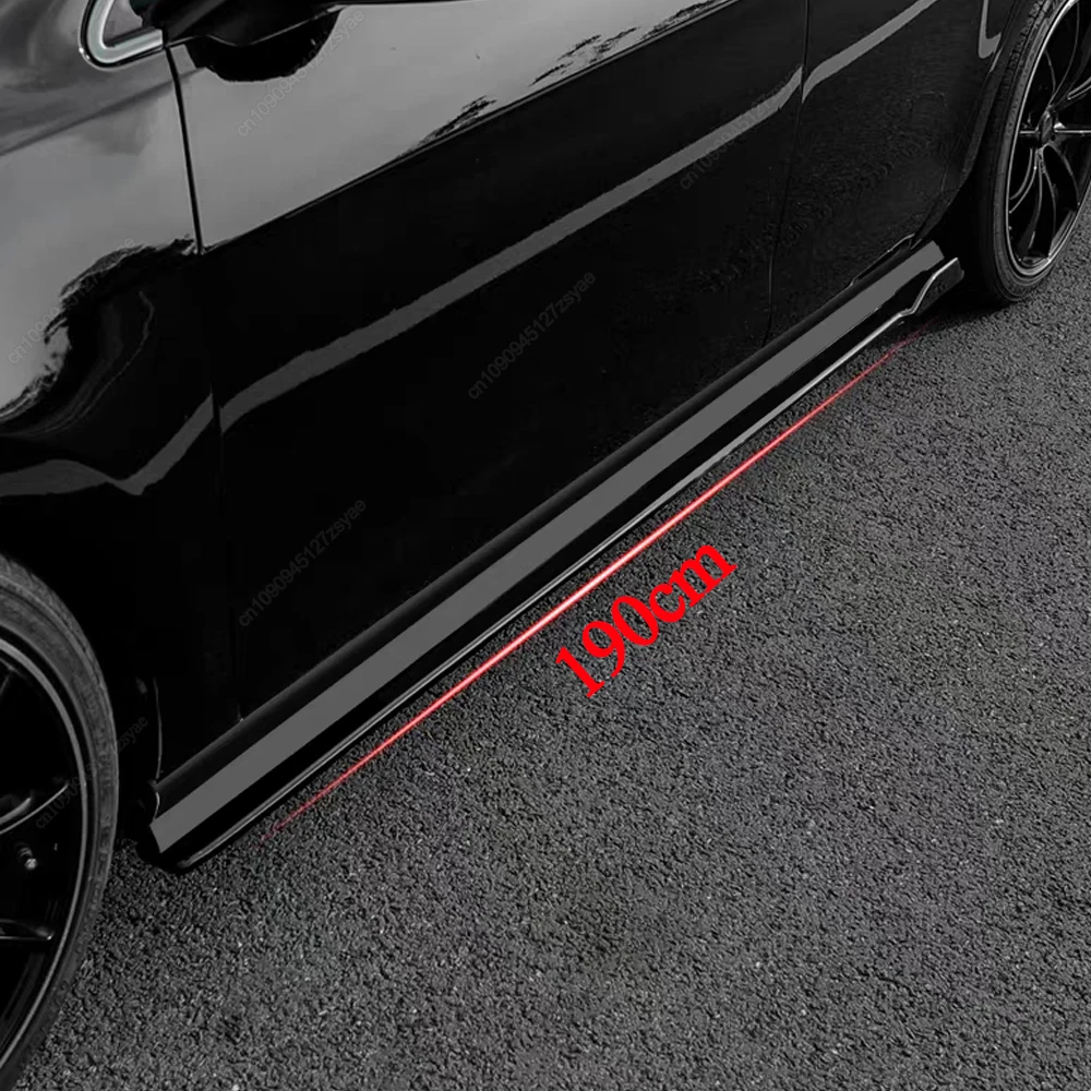 ماكستون نمط التنانير الجانبية 190 سنتيمتر لشركة فولكس فاجن جولف MK7 MK7.5 R GTI GTD R-Line 2013-2019 سيارة الجانب Canards الحرس حامي المفسد ضبط