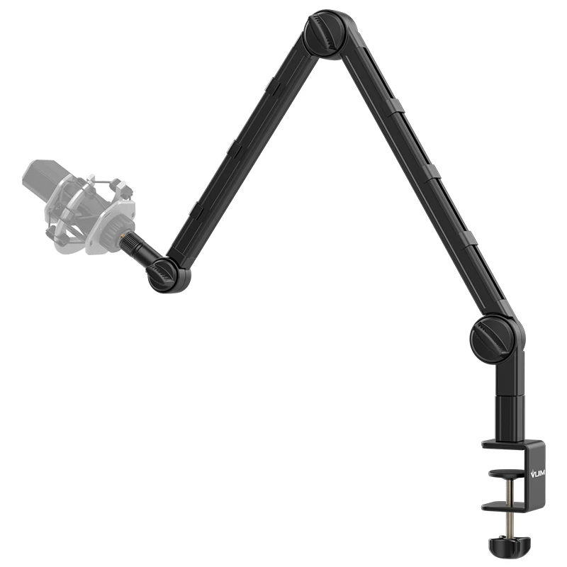 

VIJIM LS25 C-clamp Flexible Desktop Light Stand Microphone Holder Live Boom Arm With 1/4"3/8"5/48" Ball Head for DSLR Smartphone