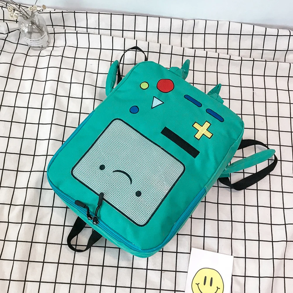 Funny personality three-dimensional student backpack cartoon adventure time backpack-mw