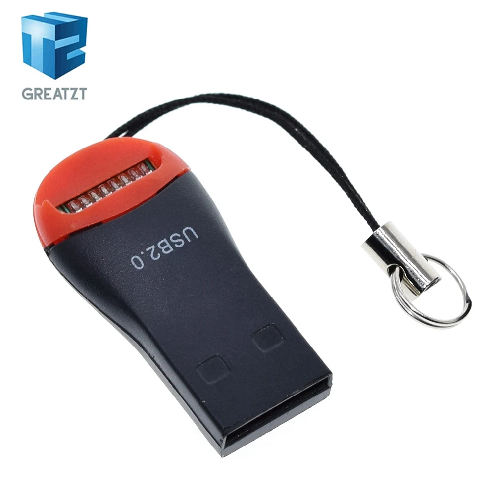 GREATZT USB 2.0 Micro SD SDHC TF Flash Memory Card Reader Mini Adapter For Laptop