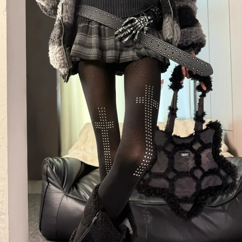 2000s مثير السراويل الضيقة المرأة حجر الراين الصليب الطوب السراويل الجمالية تمتد الهيب هوب الشارع عادية تأثيري فتاة عاطفية Y2k #4