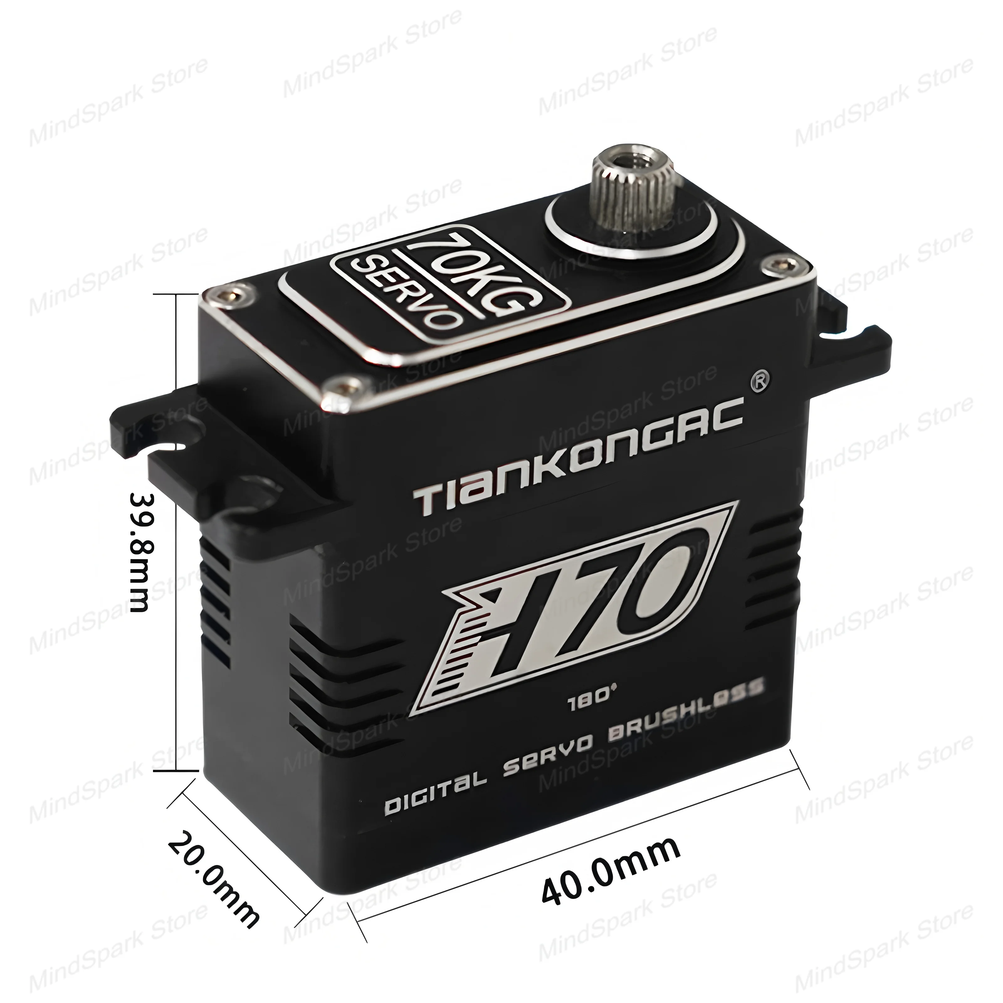 Motore brushless con ingranaggio in acciaio servo digitale da 60 kg 4.8 V-8.4 V Coppia elevata da 180 gradi impermeabile per auto RC fai da te Crawler Barca aereo