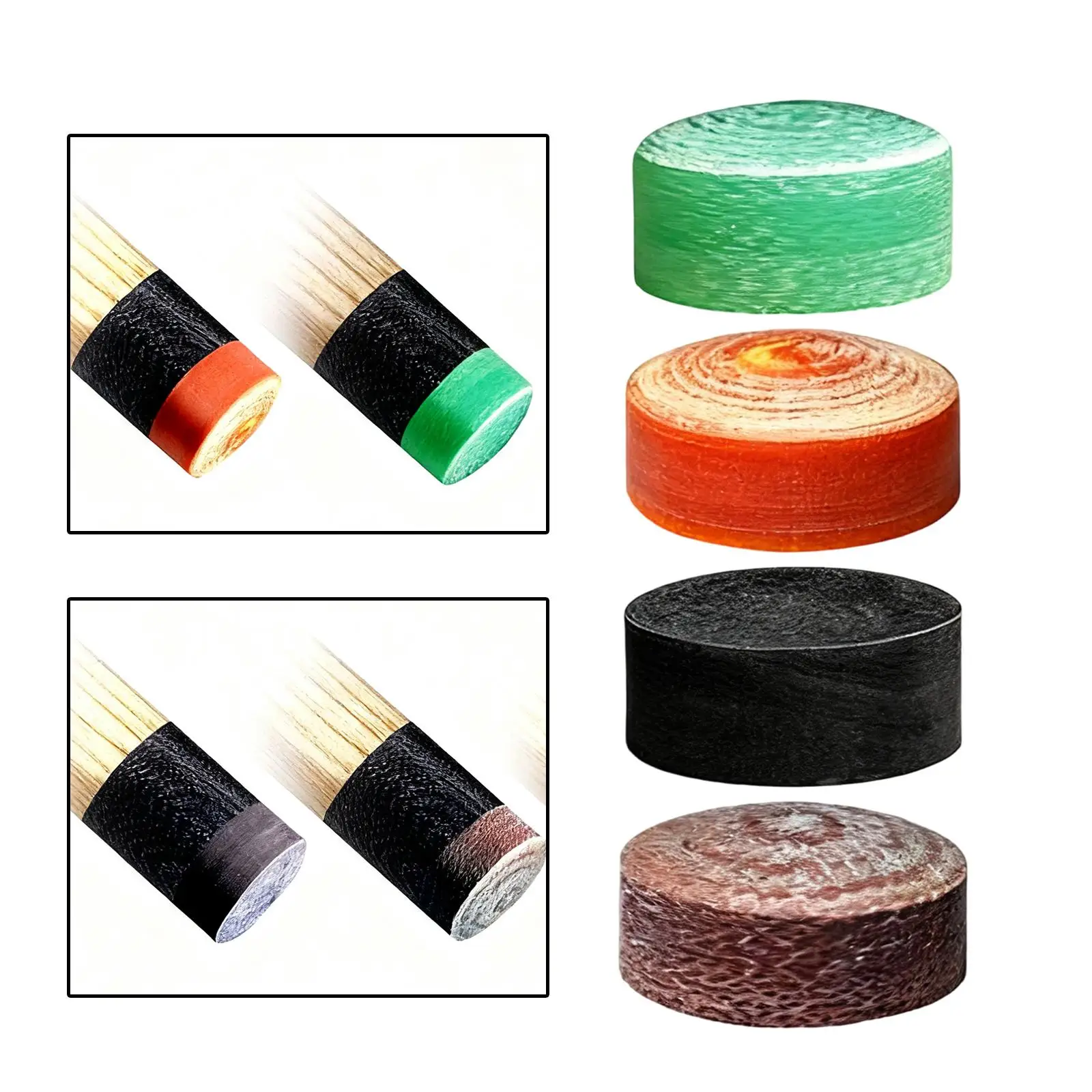 ブレイクジャンプキューチップアクセサリー交換用ビリヤードプールキューチップ屋内大人用