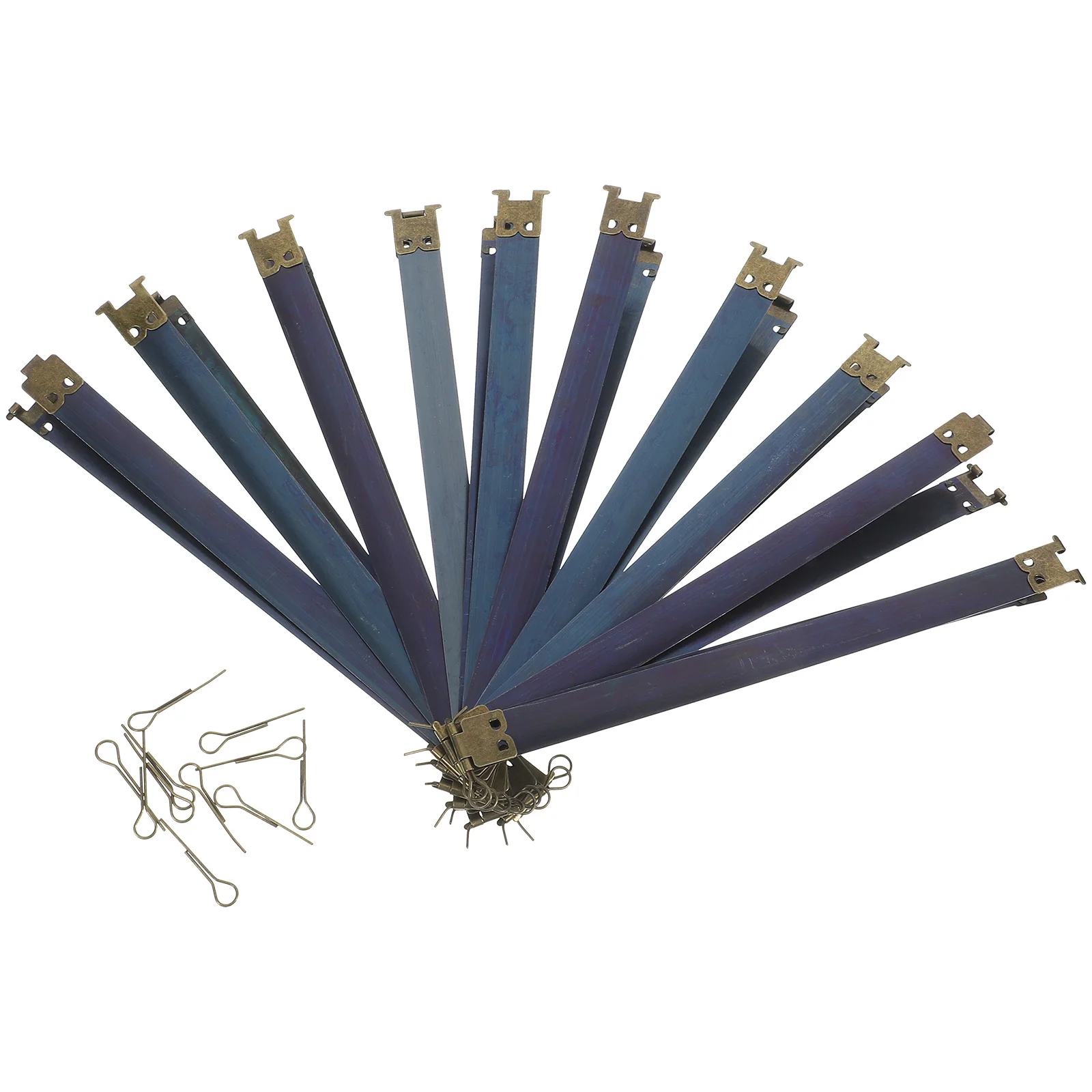 

10Pcs 20Cm DIY Handbag Accessories Metal Internal Flex Frames with Bolt Fixation for Purse Clutch Bag Sewing Craft Projects