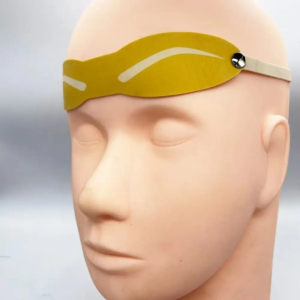 3Pcs Reusable Microblading Practice Skin Wearable 3D Template Eyebrow Tattoo Practice Tool Soft Touch Head-Mounted