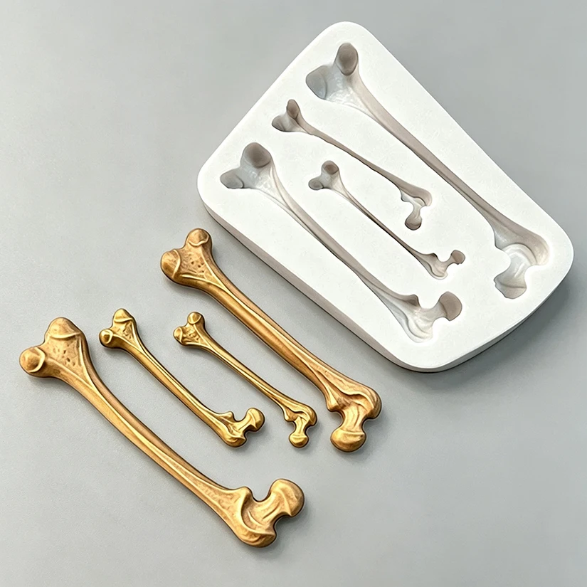 Halloween Skull Bat Wings Bone Silicone Mold for Sugarcraft Resin Cupcake Baking Fondant Cake Decorating Tools - view 4