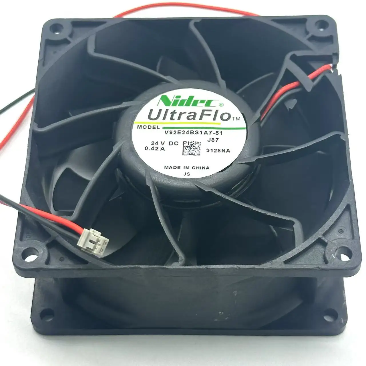 

Ltsf For Nidec V92E24BS1A7-51 DC 24V 0.42A 90x90x38mm 2-Wire Server Cooling Fan 9cm